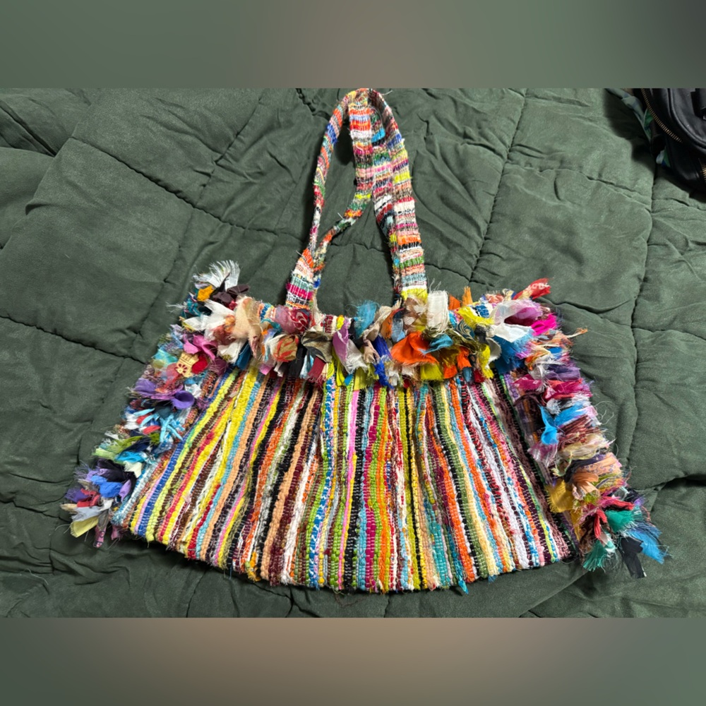 Handmade Striped Women's Bag